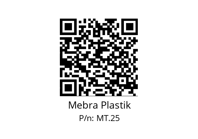   Mebra Plastik MT.25