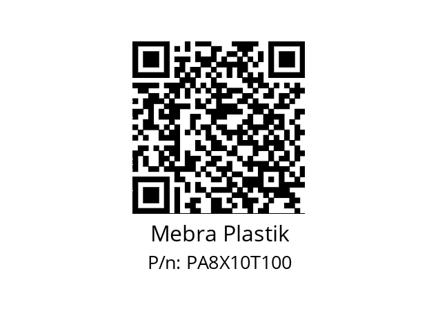   Mebra Plastik PA8X10T100