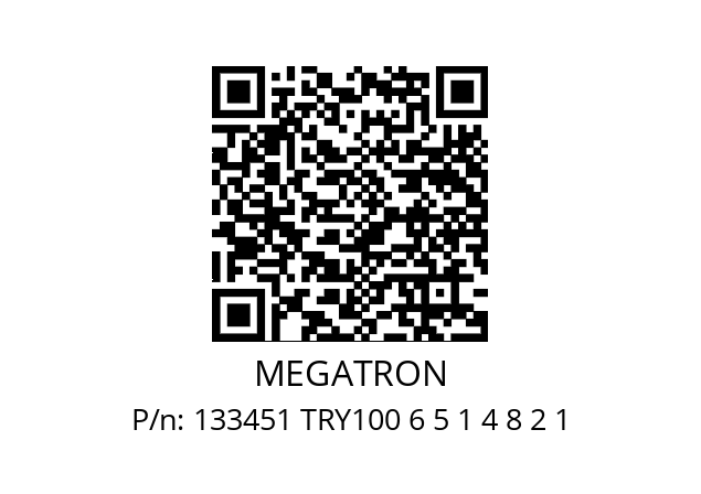   MEGATRON 133451 TRY100 6 5 1 4 8 2 1