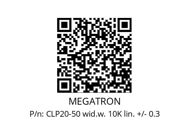   MEGATRON CLP20-50 wid.w. 10K lin. +/- 0.3