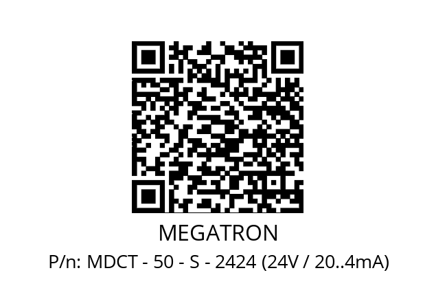   MEGATRON MDCT - 50 - S - 2424 (24V / 20..4mA)