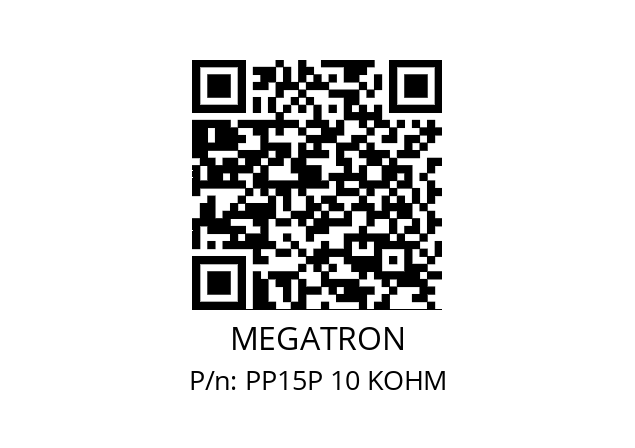   MEGATRON PP15P 10 KOHM