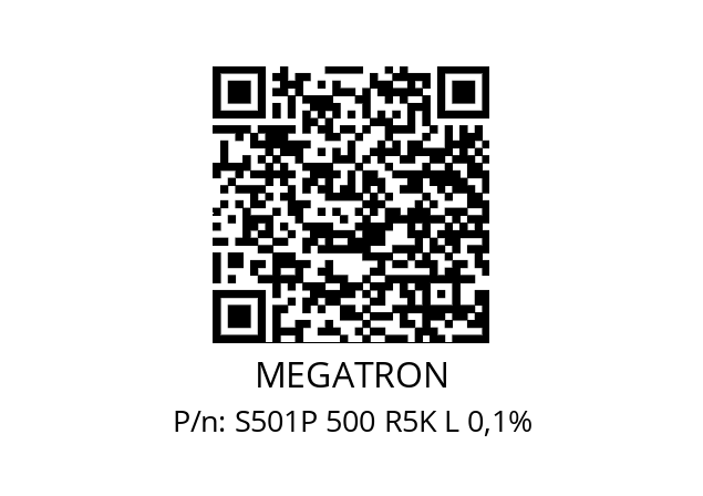   MEGATRON S501P 500 R5K L 0,1%