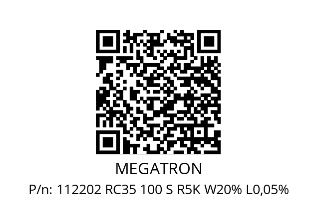 Wegsensor  MEGATRON 112202 RC35 100 S R5K W20% L0,05%