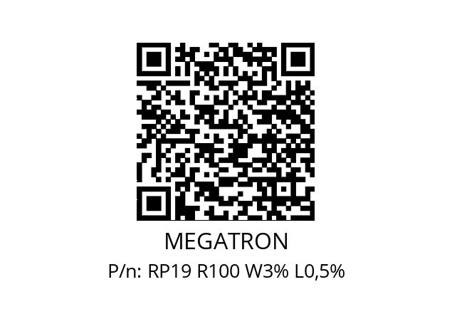   MEGATRON RP19 R100 W3% L0,5%