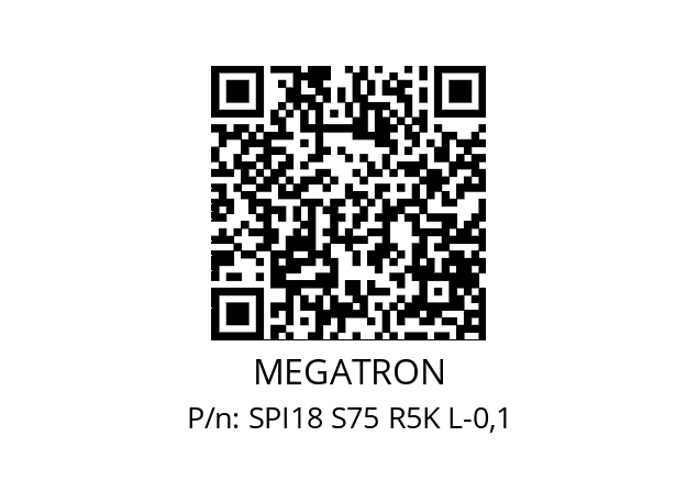 Wegsensor  MEGATRON SPI18 S75 R5K L-0,1