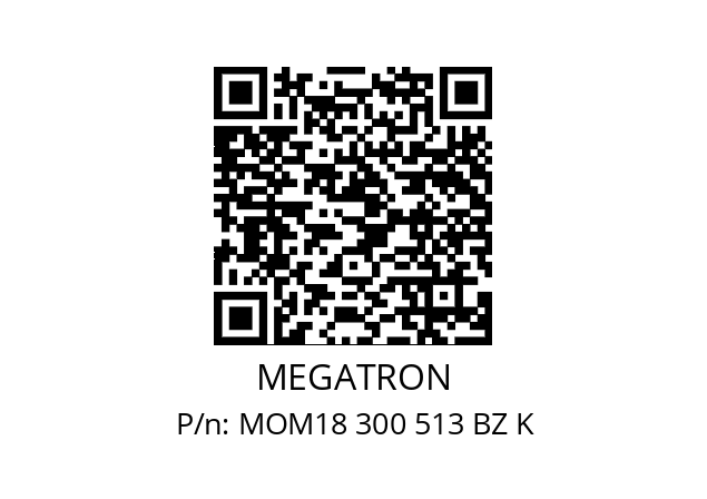   MEGATRON MOM18 300 513 BZ K