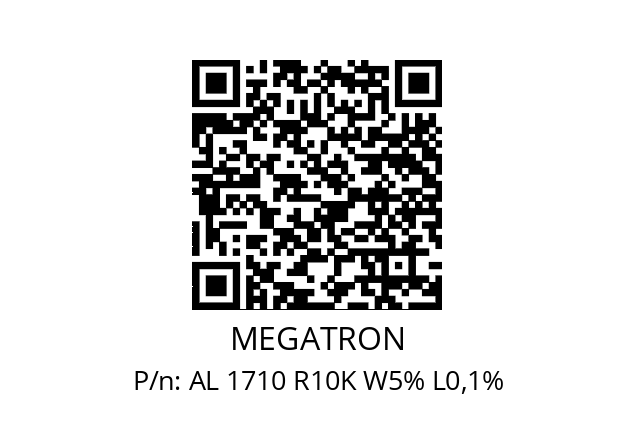   MEGATRON AL 1710 R10K W5% L0,1%