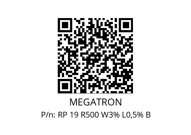   MEGATRON RP 19 R500 W3% L0,5% B