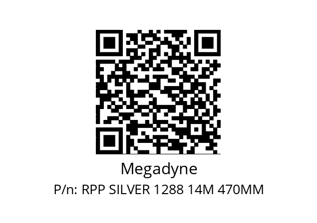   Megadyne RPP SILVER 1288 14M 470MM