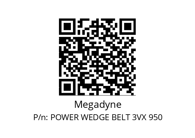   Megadyne POWER WEDGE BELT 3VX 950