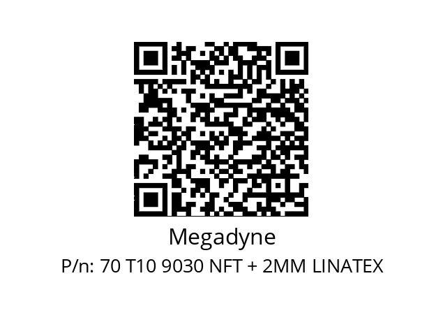   Megadyne 70 T10 9030 NFT + 2MM LINATEX