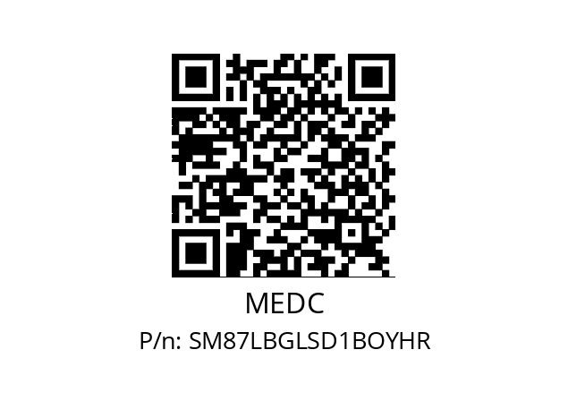   MEDC SM87LBGLSD1BOYHR