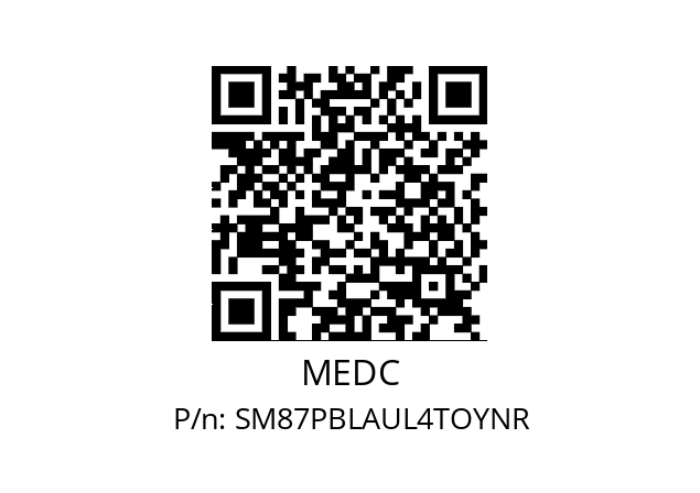   MEDC SM87PBLAUL4TOYNR