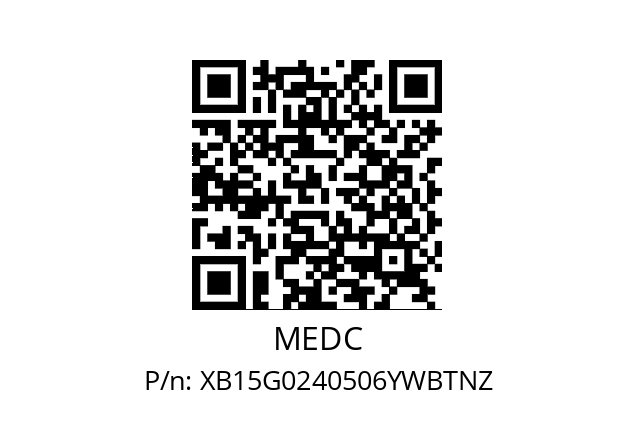   MEDC XB15G0240506YWBTNZ