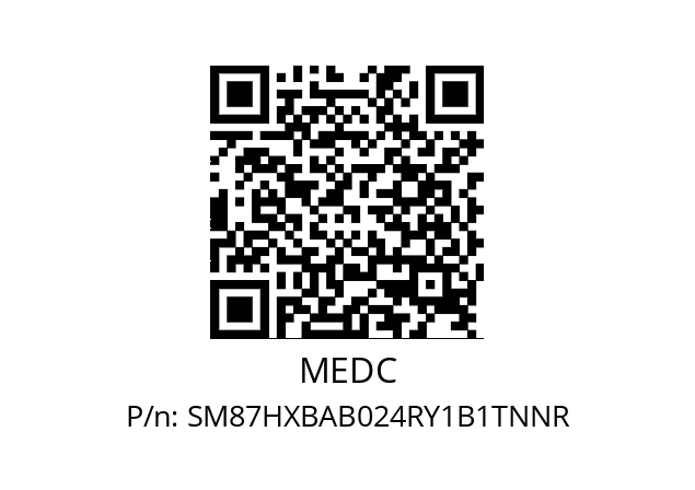   MEDC SM87HXBAB024RY1B1TNNR