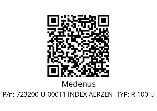   Medenus 723200-U-00011 INDEX AERZEN  TYP: R 100-U