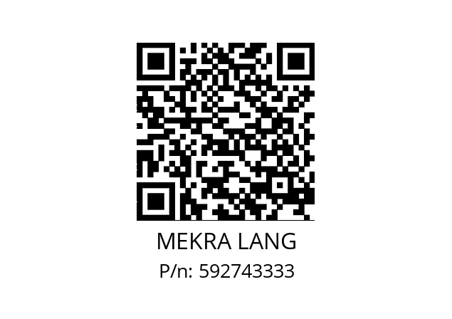   MEKRA LANG 592743333