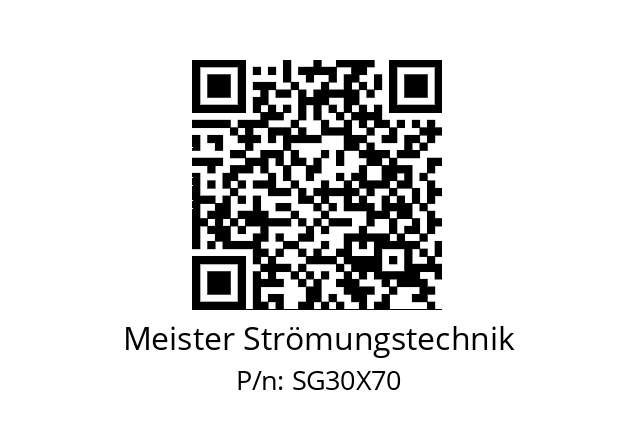   Meister Strömungstechnik SG30X70