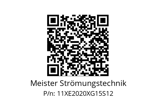   Meister Strömungstechnik 11XE2020XG15S12