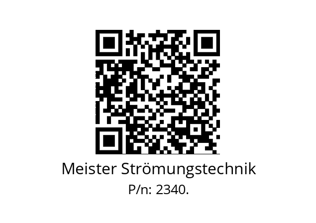   Meister Strömungstechnik 2340.