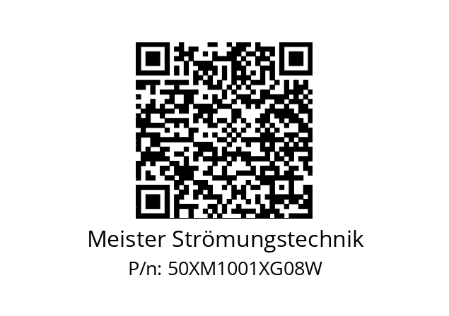   Meister Strömungstechnik 50XM1001XG08W