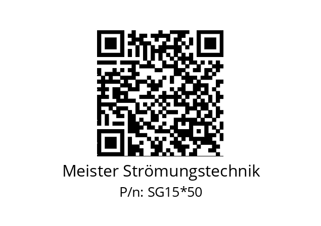   Meister Strömungstechnik SG15*50