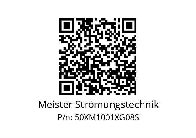   Meister Strömungstechnik 50XM1001XG08S