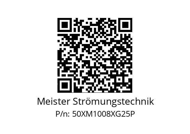   Meister Strömungstechnik 50XM1008XG25P