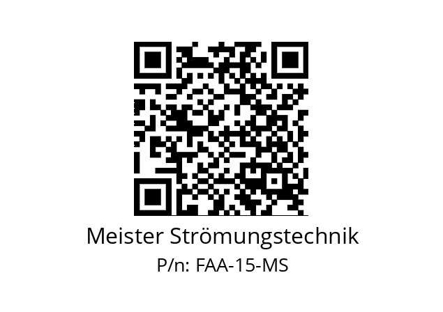   Meister Strömungstechnik FAA-15-MS