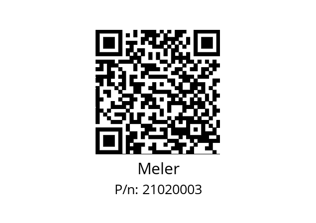   Meler 21020003