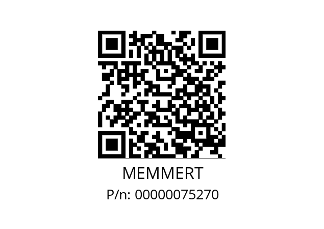   MEMMERT 00000075270