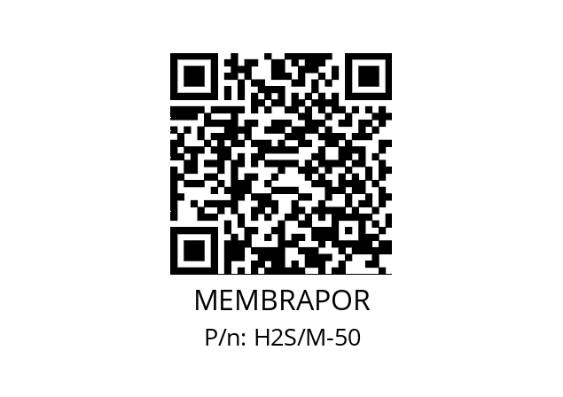   MEMBRAPOR H2S/M-50