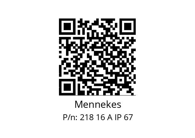   Mennekes 218 16 A IP 67