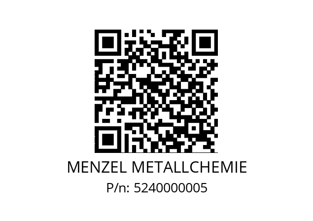   MENZEL METALLCHEMIE 5240000005