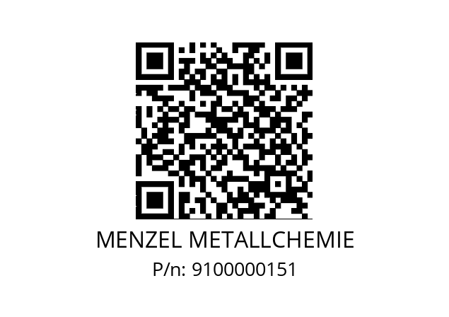   MENZEL METALLCHEMIE 9100000151