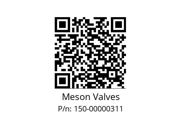   Meson Valves 150-00000311