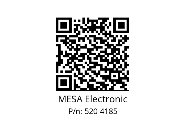  NTV 44P MESA Electronic 520-4185