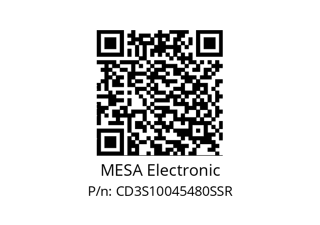   MESA Electronic CD3S10045480SSR