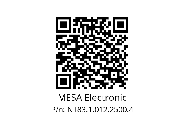   MESA Electronic NT83.1.012.2500.4