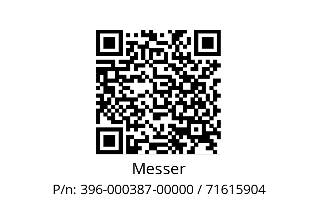   Messer 396-000387-00000 / 71615904