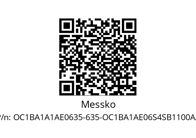   Messko OC1BA1A1AE0635-635-OC1BA1AE06S4SB1100AA