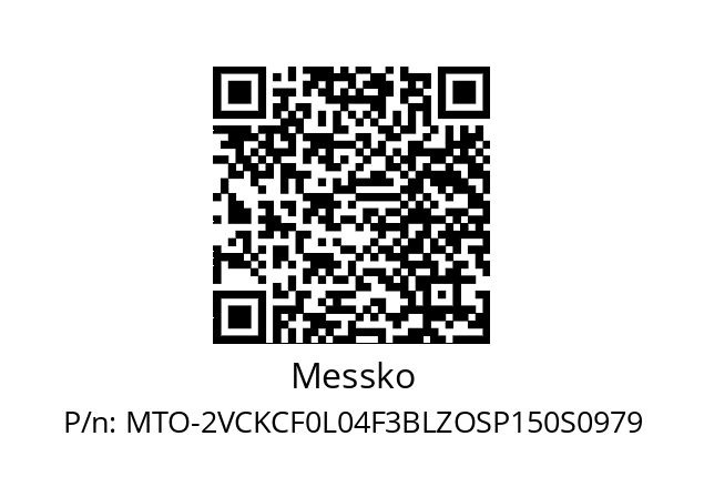   Messko MTO-2VCKCF0L04F3BLZOSP150S0979