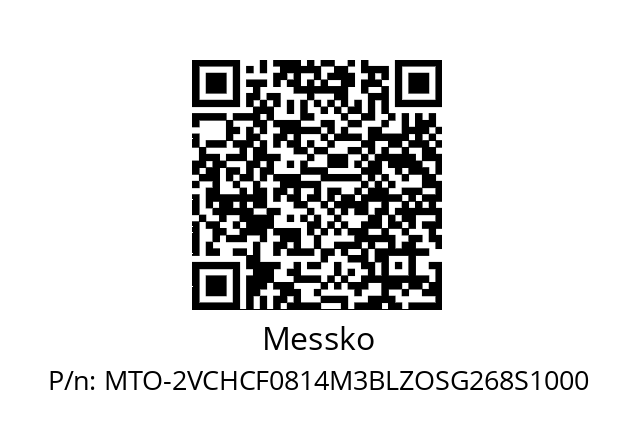   Messko MTO-2VCHCF0814M3BLZOSG268S1000