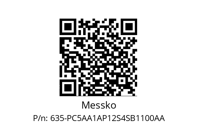   Messko 635-PC5AA1AP12S4SB1100AA