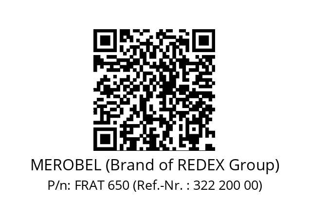   MEROBEL (Brand of REDEX Group) FRAT 650 (Ref.-Nr. : 322 200 00)