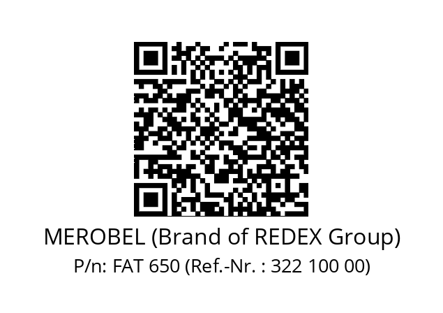   MEROBEL (Brand of REDEX Group) FAT 650 (Ref.-Nr. : 322 100 00)