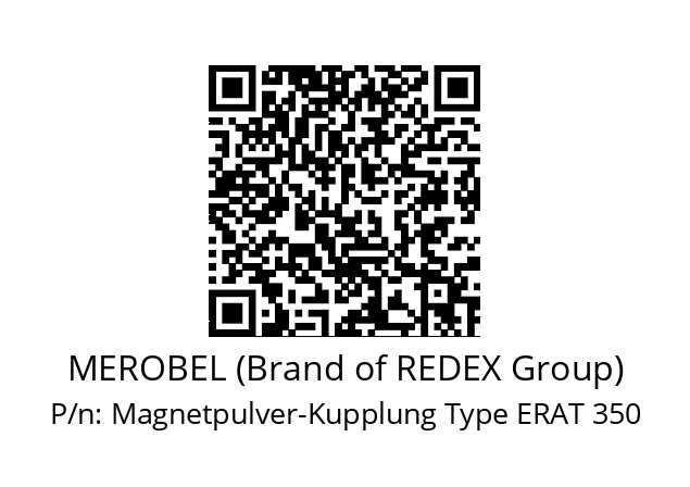   MEROBEL (Brand of REDEX Group) Magnetpulver-Kupplung Type ERAT 350