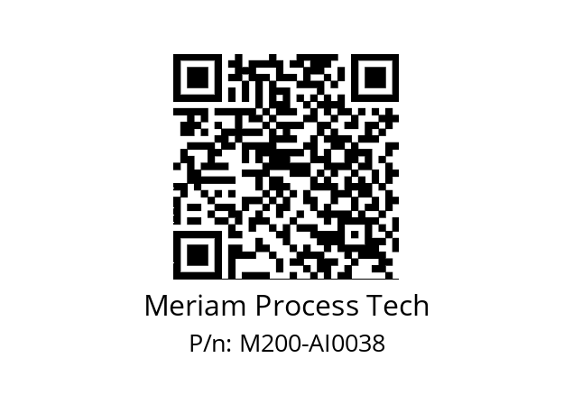   Meriam Process Tech M200-AI0038