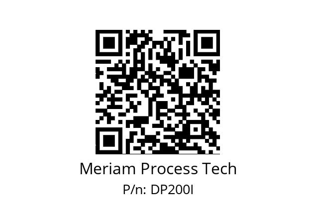   Meriam Process Tech DP200I